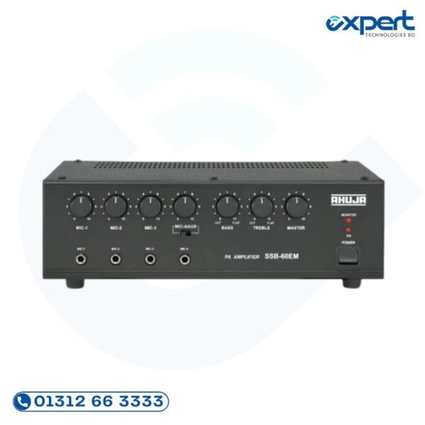 Ahuja SSB-60EM 60W PA Mixer Amplifier Price in Bangladesh