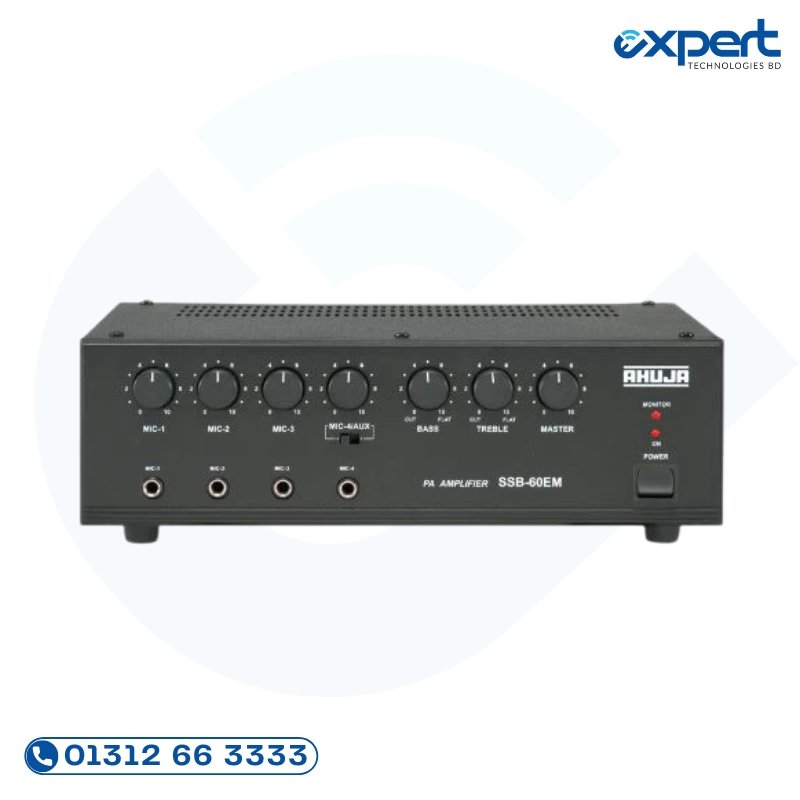 Ahuja SSB-60EM 60W PA Mixer Amplifier Price in Bangladesh