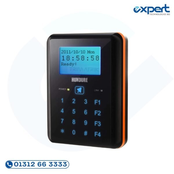 Hundure RAC-960PE RFID access control and time attendance terminal with RS-485 TCP/IP and IPX5 water resistance from Taiwan