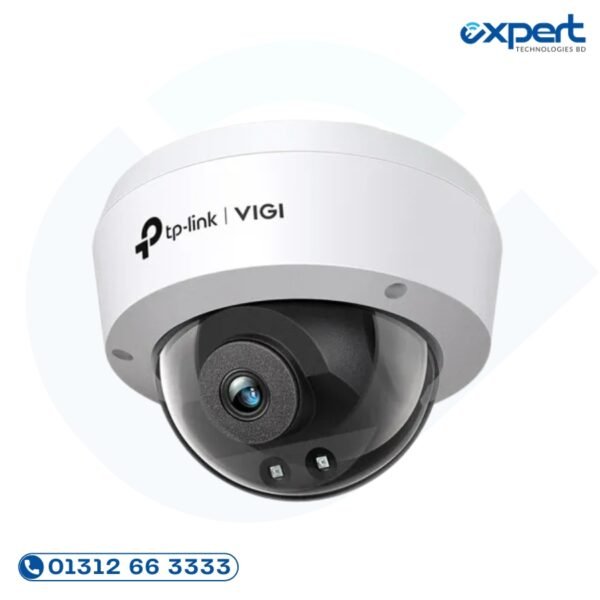 TP-Link VIGI C220I 2MP IR dome IP camera with PoE IP67 IK10 and smart detection for indoor and outdoor surveillance