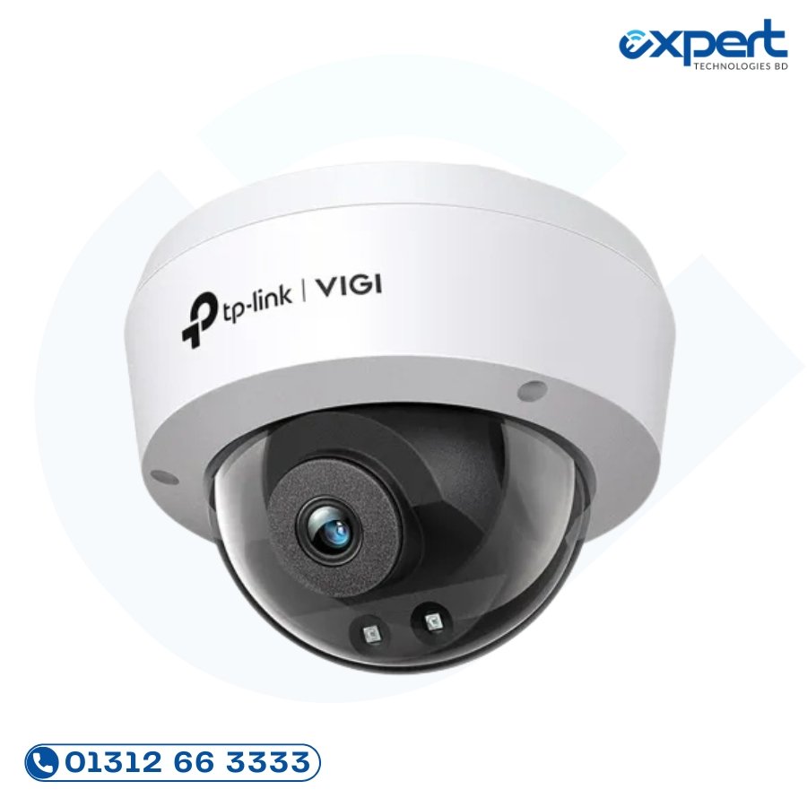 TP-Link VIGI C220I 2MP IR Dome Camera Price in Bangladesh TP-Link VIGI C220I 2MP IR dome IP camera with PoE IP67 IK10 and smart detection for indoor and outdoor surveillance
