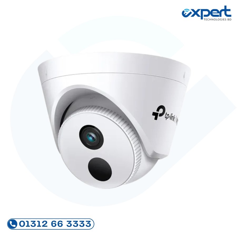 TP-Link VIGI C430I 3MP IR Turret Camera Price in Bangladesh TP-Link VIGI C430I 3MP IR turret IP camera with PoE smart detection and H.265+ compression for indoor surveillance