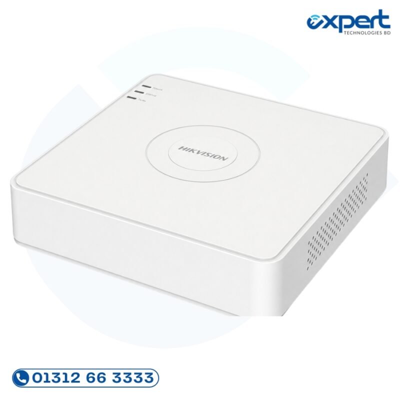 Hikvision IDS-7104HQHI-M1-S 4 channel AcuSense mini 1U DVR with H.265 Pro+ deep learning detection and Hik-Connect