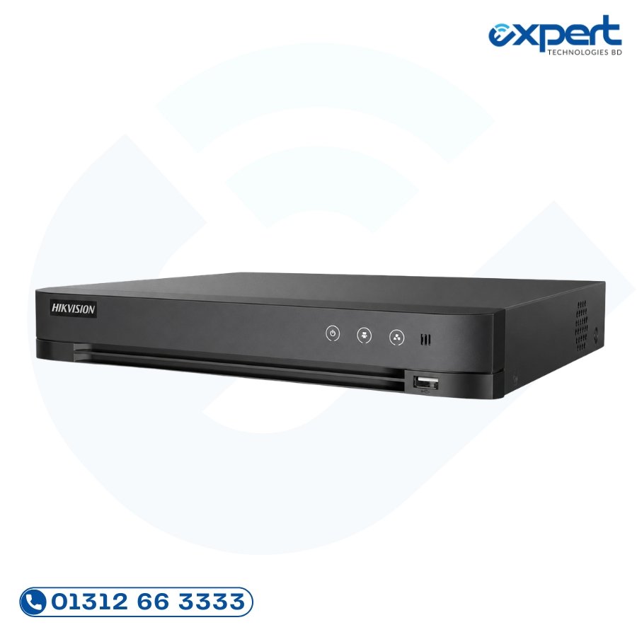 Hikvision IDS-7208HQHI-M2/XT 8CH AcuSense DVR Price in Bangladesh Hikvision IDS-7208HQHI-M2/XT 8 channel 1U AcuSense DVR with dual SATA HDD and 5MP camera support