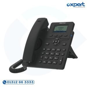 DINSTAR C60SP Entry Level PoE IP Phone with 2 SIP Accounts and 5-way Conference Support for Business Use.